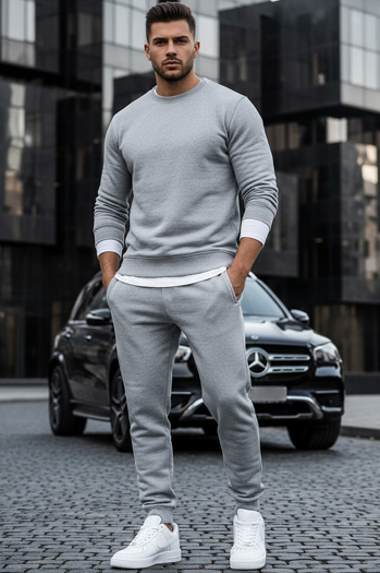 Herren Sweatshirt Hellgrau Dstreet BX3354