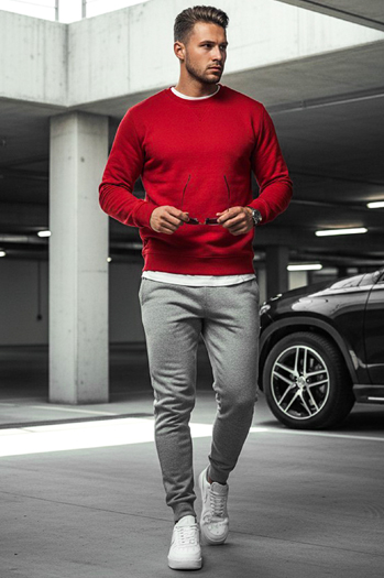 Herren Sweatshirt Rot Dstreet BX3867