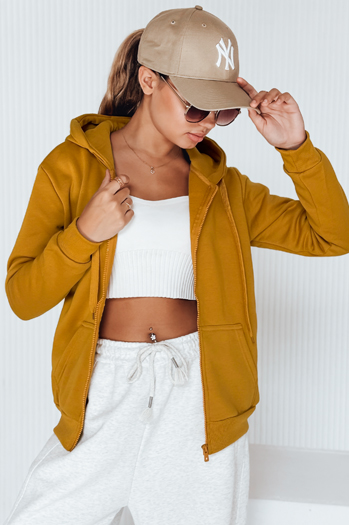 Damen Sweatshirt VICTORIA Camel BY0227