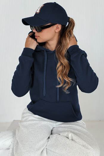 Damen Kapuzenpullover BASIC Dunkelblau BY0561