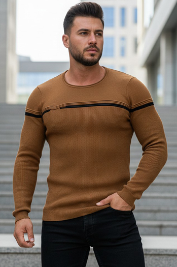 Herren Sewatshirt Kamelfarbe WX1625