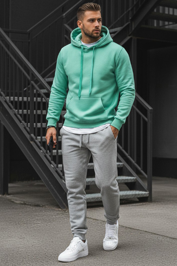 Herren Kapuzenpullover minze Dstreet BX4946