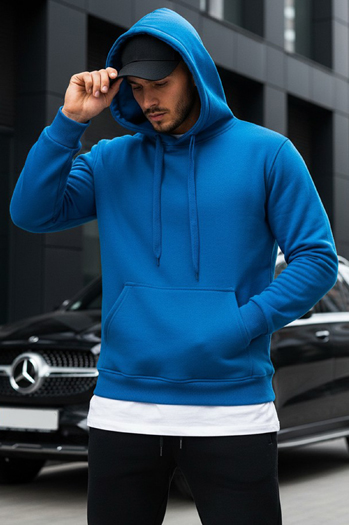 Herren Kapuzenpullover Himmelblau Dstreet BX5081