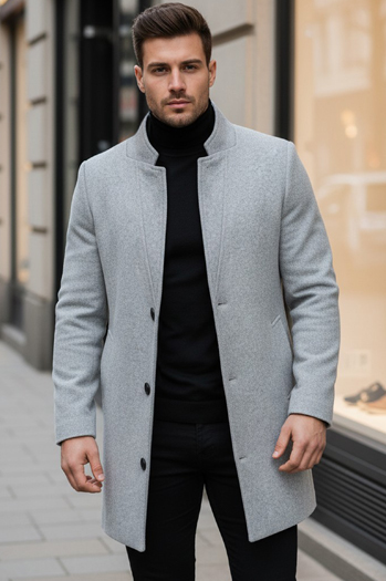 Herren Mantel Grau Dstreet CX0428