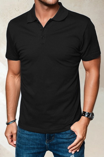 Herren Poloshirt schwarz Dstreet PX0512