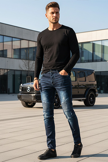 Herren Jeanshose Blau Dstreet UX3804