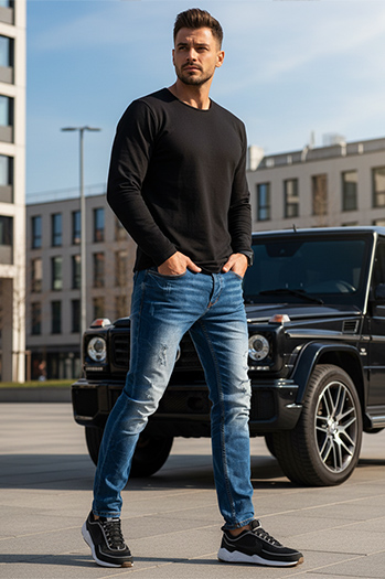 Herren Jeanshose Blau Dstreet UX3821