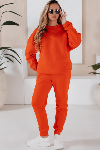 Damen Trainingsanzug Set ARIELLA PREMIUM Orange Dstreet AY0724