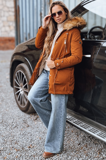 Damen Parka STELLA Camel Dstreet TY3182