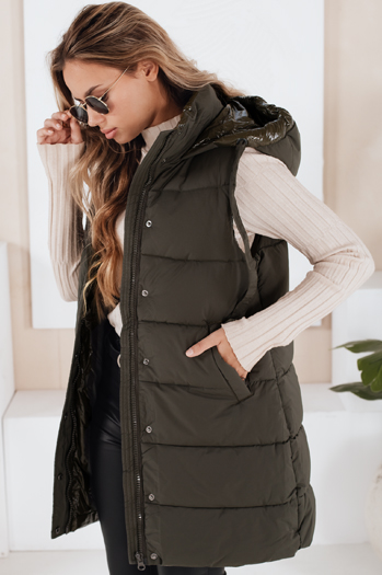 Damen Steppweste TOLIS Grün Dstreet TY3299