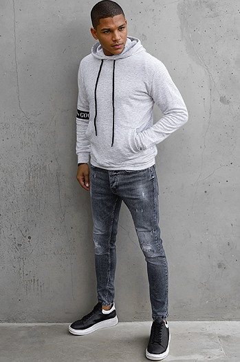 Herren Sweatshirt grau Dstreet BX5435