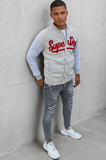 Herren Sweatshirt mit Reißverschluss in Ecru Dstreet BX5445