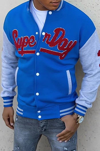 Blaues Herren Sweatshirt mit Reißverschluss Dstreet BX5447