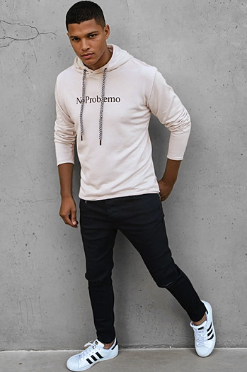 Herren camel Kapuzenpullover Dstreet BX5455