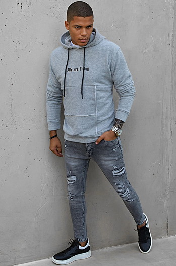 Herren Sweatshirt grau Dstreet BX5475