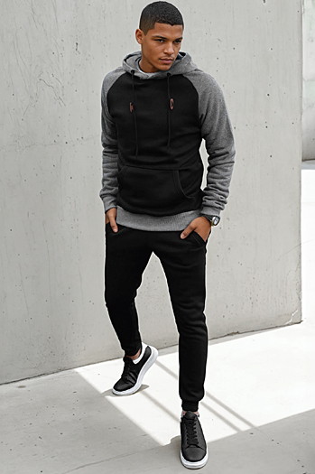 Herren Sweatshirt schwarz Dstreet BX5488
