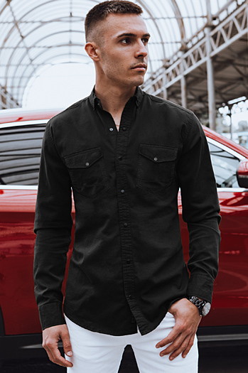 Herren Jeanshemd Farbe Schwarz DSTREET DX2373
