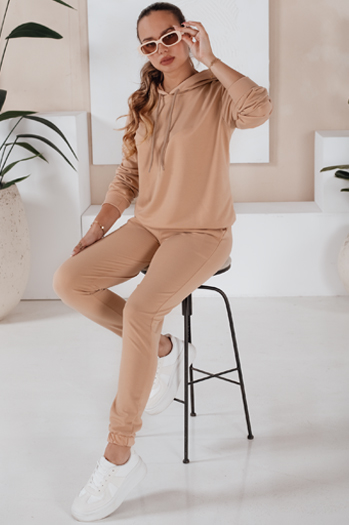 Damen Trainingsanzug-Set MIGEL Farbe Dunkelbeige DSTREET AY0805