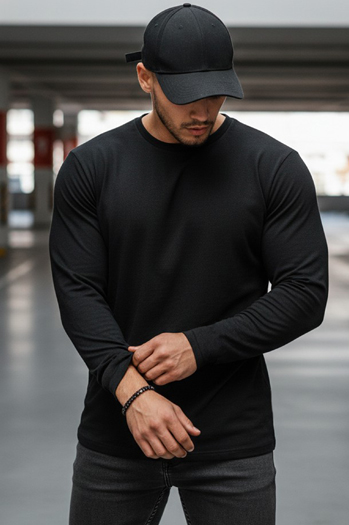 Herren Longsleeve Farbe Schwarz DSTREET LX0559