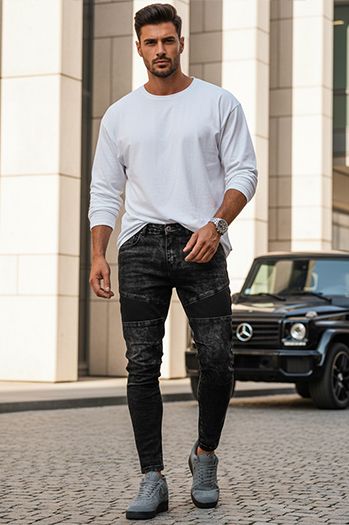 Herren Jeanshosen Farbe Schwarz DSTREET UX3939