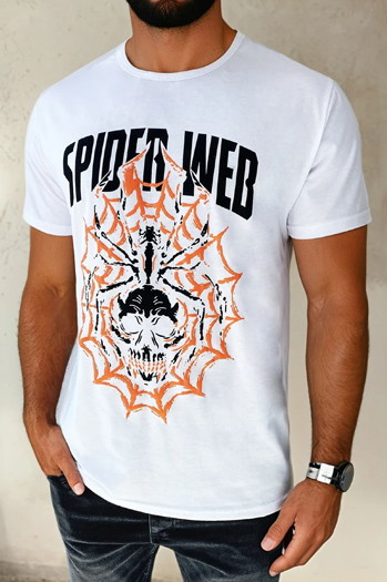Herren T-shirt mit Aufdruck Weiß Dstreet RX5263