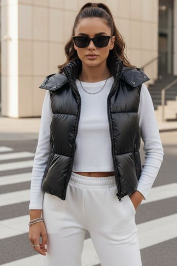 Gesteppte Damen-Sportweste OSHE schwarz Dstreet TY3706