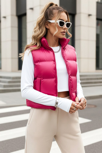 Damen Steppweste RASBERRY BUSH Farbe Rosa DSTREET TY3808