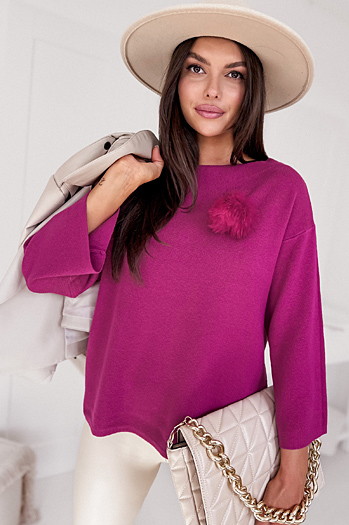 Damen Oversize-Pullover GAIA burgundy Dstreet MY2009