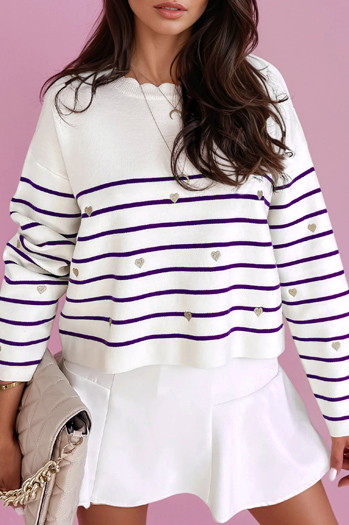 Damen Pullover VELORIA lila Dstreet MY2029