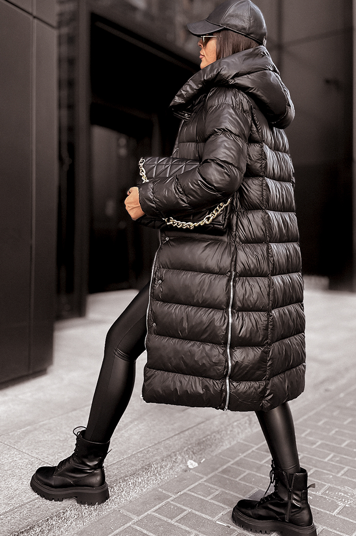 Damen Steppjacke BLACK DIAMOND Farbe Schwarz DSTREET TY3891