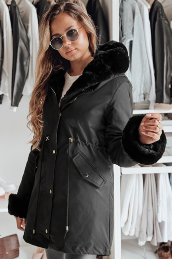 Damen Winterjacke ARCTIC Farbe Schwarz DSTREET TY3986