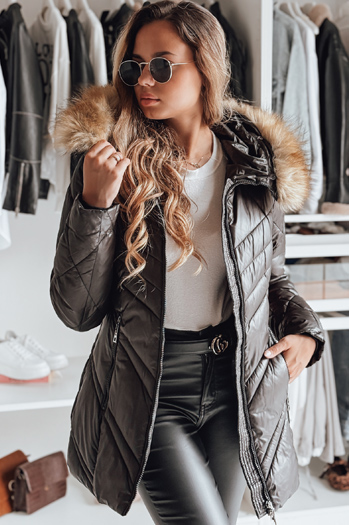 Damen Winterjacke SOLARIS Farbe Schwarz DSTREET TY4007
