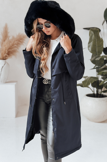 Damen Winterjacke LUSTER Farbe Dunkelblau DSTREET TY4018