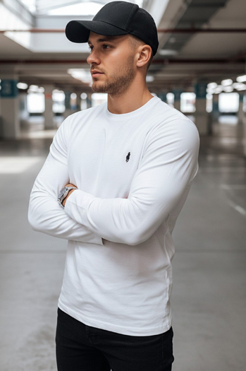 Herren Longsleeve Farbe Weiß DSTREET LX0564