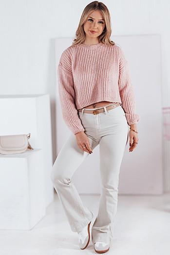Damen Pullover in Übergröße BILLIS rosa Dstreet MY2283