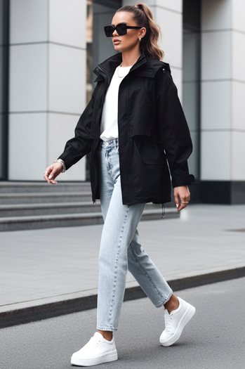 Damen Parka MINESSA Farbe Schwarz DSTREET TY4156