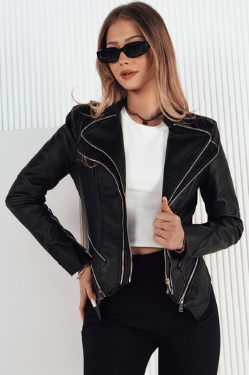 Damen Lederjacke AGER schwarz Dstreet TY4161