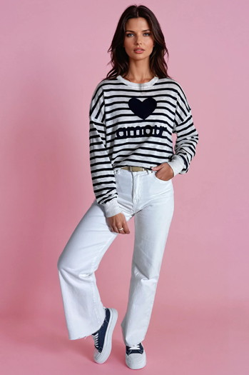 Damen Pullover NOVES navy blau Dstreet MY2320