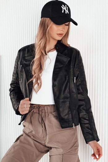 Damen Lederjacke BAILO schwarz Dstreet TY4196