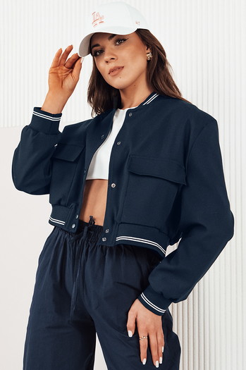 Damen CHOMP marineblaue Bomberjacke Dstreet TY4296