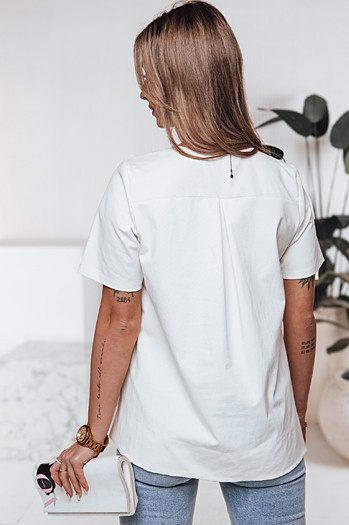 Damen t-shirt BINDA ecru Dstreet RY2486