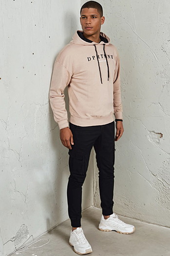 Herren Sweatshirt mit Aufdruck Farbe Beige DSTREET BX5677