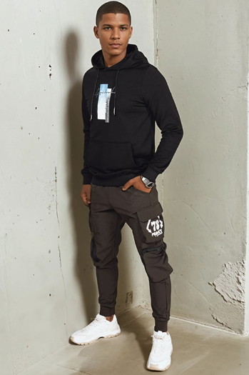 Herren Kapuzenpullover Farbe Schwarz DSTREET BX5725