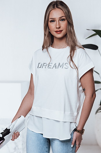 Damen DREAMY ecru T-shirt Dstreet RY2521