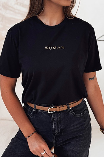 Damen WOMAN T-shirt schwarz Dstreet RY2554