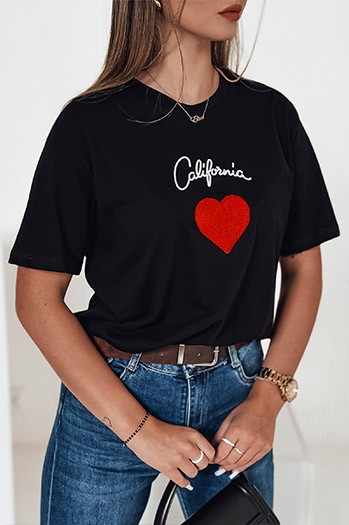 Damen CALOV T-shirt schwarz Dstreet RY2567