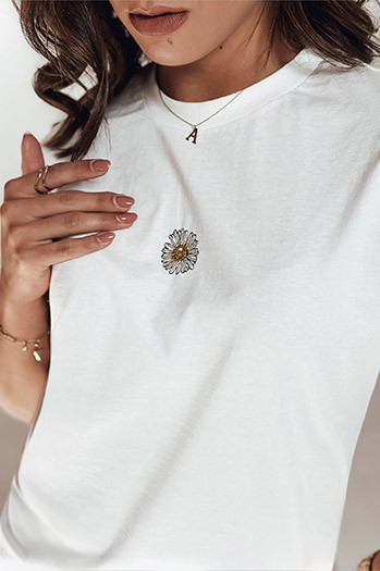 Damen FLORTA ecru T-shirt Dstreet RY2569