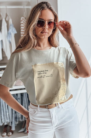 Damen T-shirt mit Aufdruck CHANTE Farbe Grau DSTREET RY2595