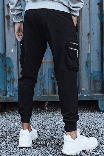 Herren Cargohose schwarz Dstreet UX4300