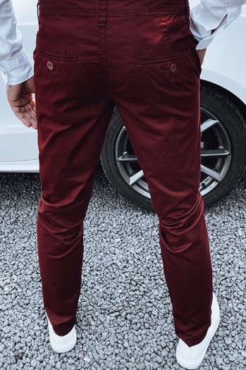 Kastanienbraune Hose für Männer Dstreet UX4339